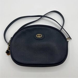 Gucci Black Leather Crossbody Bag